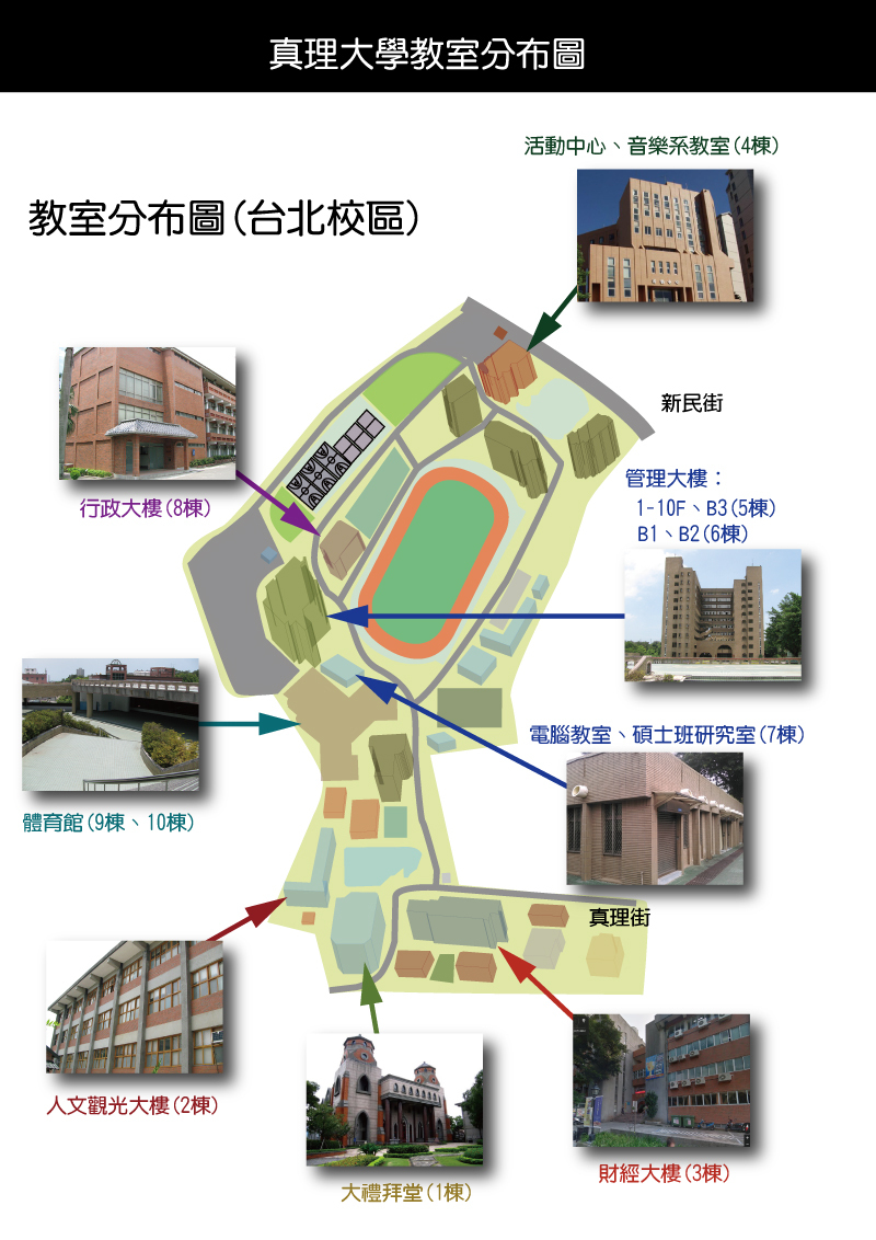 AU校園教室分佈